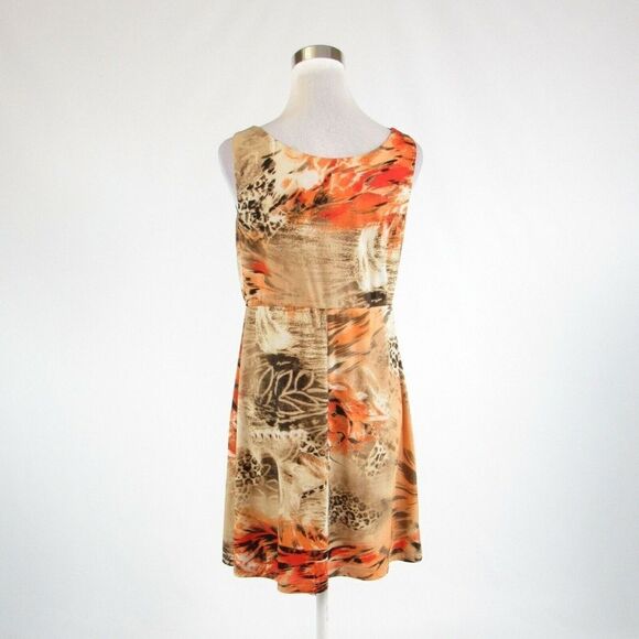 Light beige orange JOLIBEL A-line dress 8 - Picture 7 of 8